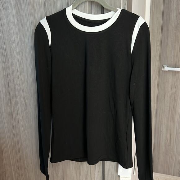 Commense Black and White Long Sleeve Top - Picture 3 of 8